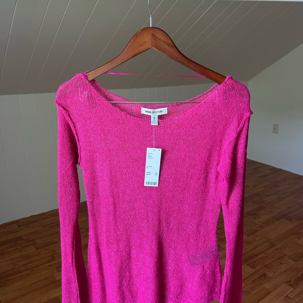 Urban Outfitters Vibrant Pink Knit Top